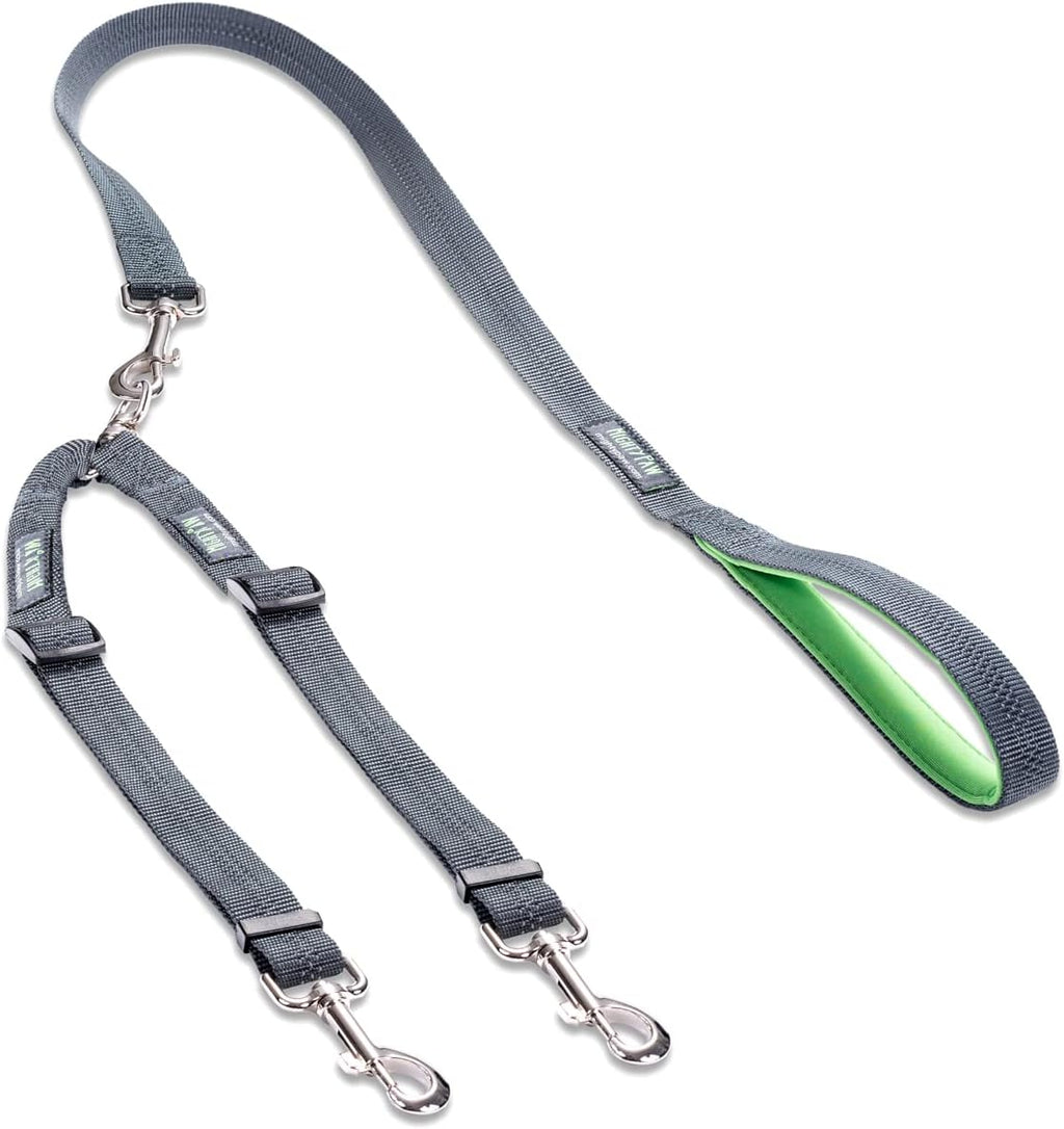 Double Dog Leash - Double Leash for Two Dogs No Tangle Design. Split Lead for 2 Pets. Adjustable to Fit All Sized Breeds. Reflective Dual Pet Lead for People with 2 Pups
