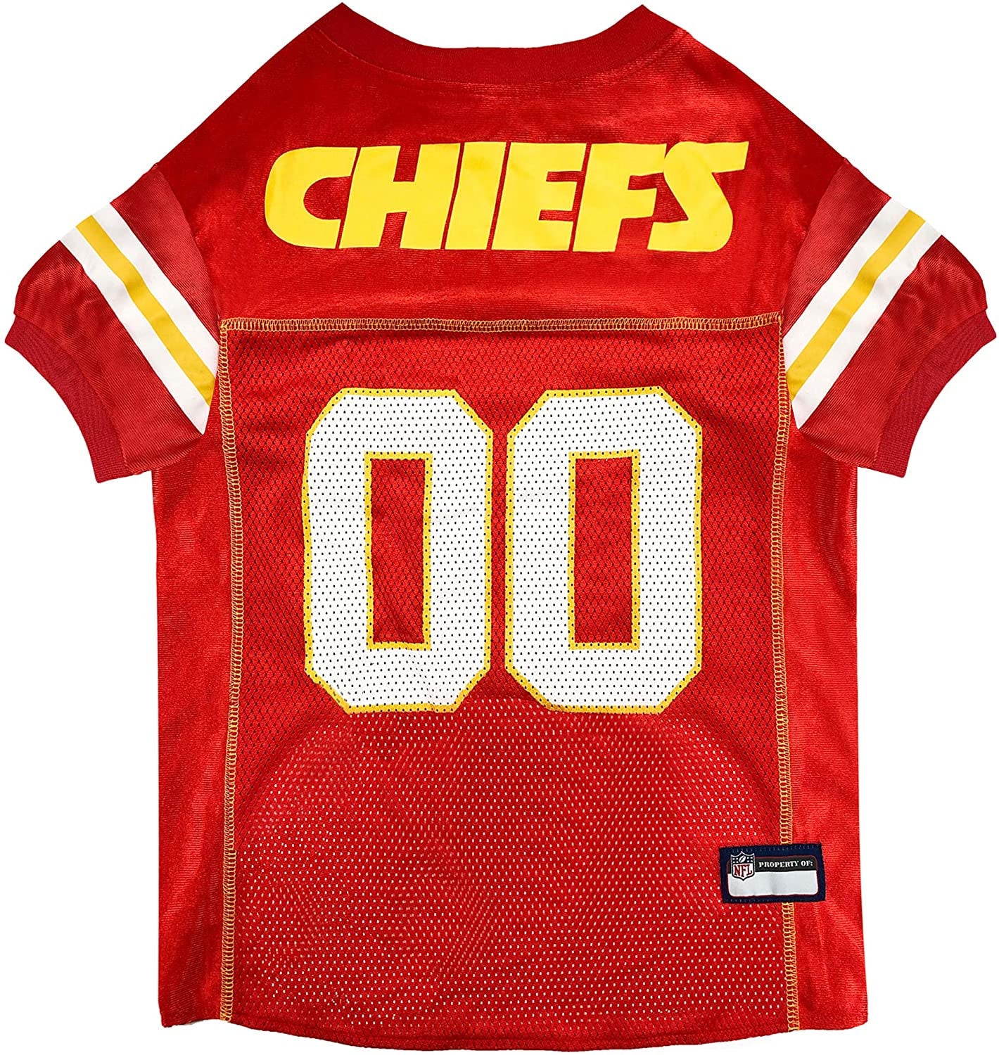 NFL AFC West Mesh Jersey for Dogs, Medium, Kansas City Chiefs