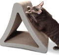 3-Sided Vertical Cat Scratching Post, 18In X 10.5In X 15.9In | Multiple Angle Scratching Pad with 6 Usable Sides, 100% Recyclable Cardboard Lounge for Play and Perch